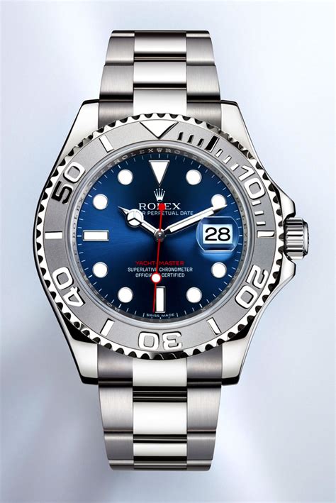 rolex yachtmaster with blue dial